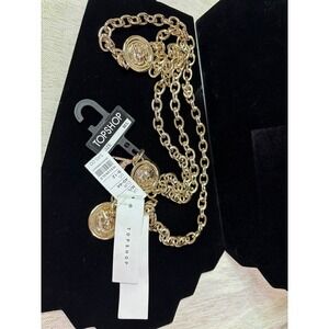 NWT Top shop gold belt size 8-12 medium